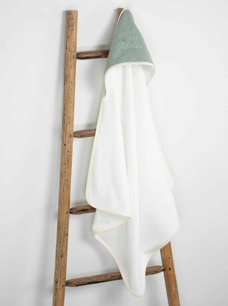 SEVIRA KIDS | Cape de bain en gaze de coton Jeanne Vert d'eau - Kiabi