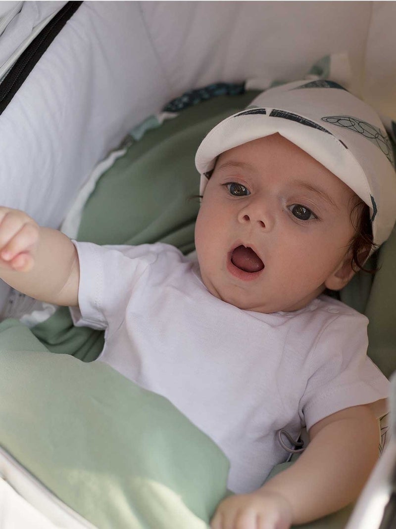 SEVIRA KIDS | Casquette bandana bébé en bambou ELODIE Bleu - Kiabi