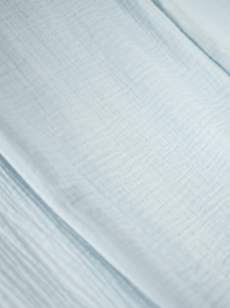 SEVIRA KIDS | Ciel de lit cabane toile en gaze de coton Jeanne 420 x 130 cm Bleu - Kiabi