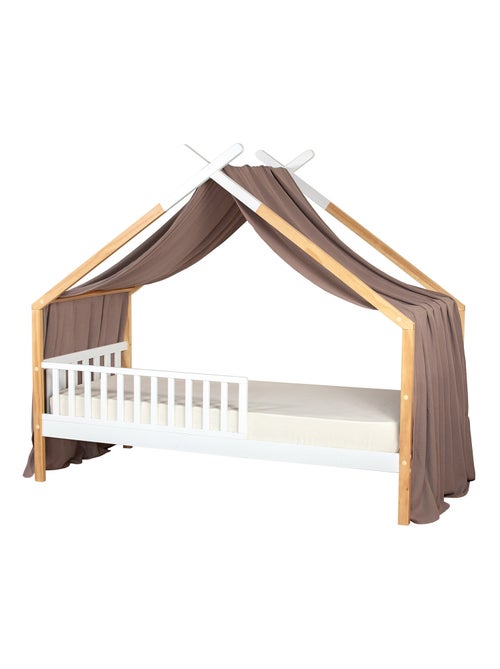 SEVIRA KIDS | Ciel de lit cabane toile en gaze de coton Jeanne 420 x 130 cm - Kiabi