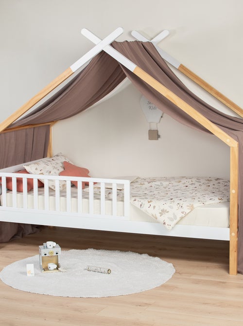 SEVIRA KIDS | Ciel de lit cabane toile en gaze de coton Jeanne 420 x 130 cm - Kiabi