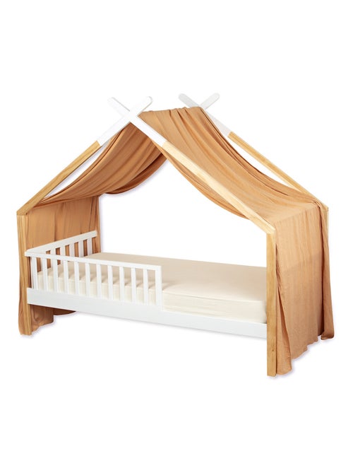 SEVIRA KIDS | Ciel de lit cabane toile en gaze de coton Jeanne 420 x 130 cm - Kiabi