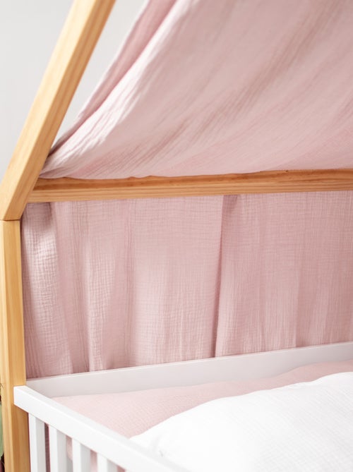 SEVIRA KIDS | Ciel de lit cabane toile en gaze de coton Jeanne 420 x 130 cm - Kiabi