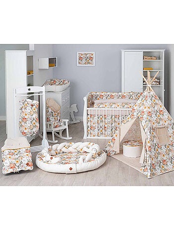 SEVIRA KIDS | Cocon bébé matelassé - nid réducteur de lit Néo Vintage