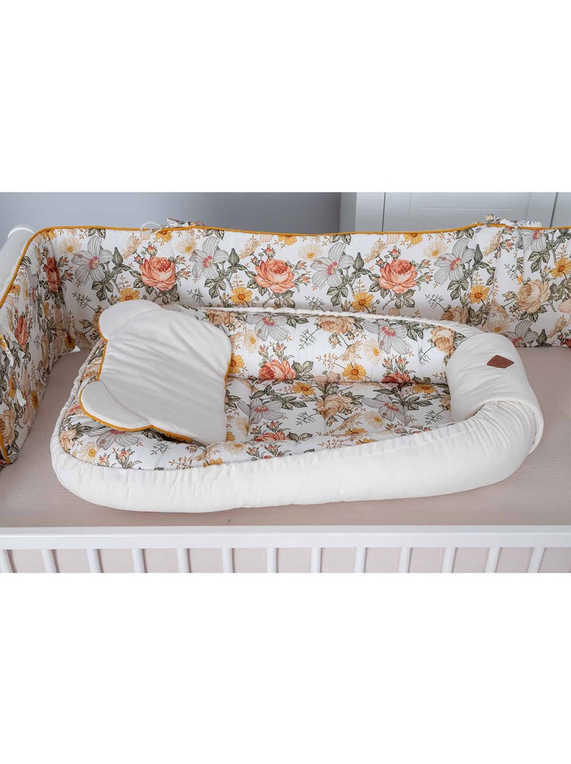 SEVIRA KIDS | Cocon bébé matelassé - nid réducteur de lit Néo Vintage Multicolore - Kiabi
