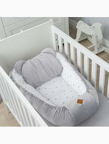SEVIRA KIDS | Cocon bébé matelassé velvet - nid réducteur de lit STELLA