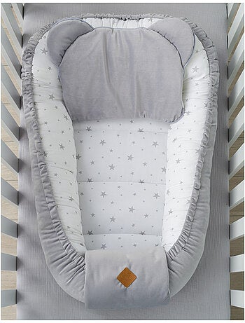 SEVIRA KIDS | Cocon bébé matelassé velvet - nid réducteur de lit STELLA