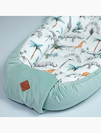 SEVIRA KIDS | Cocon nid bébé matelassé réducteur de lit Safari