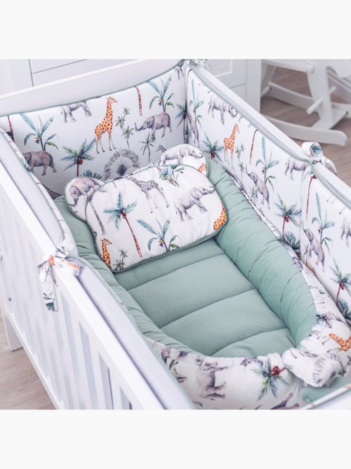 SEVIRA KIDS | Cocon nid bébé matelassé réducteur de lit Safari - Kiabi