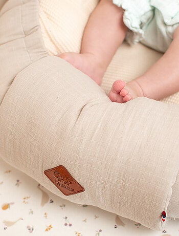 SEVIRA KIDS | Cocon nid réducteur de lit en coton nid d'abeille