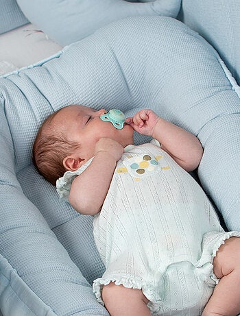 SEVIRA KIDS | Cocon nid réducteur de lit en coton nid d'abeille