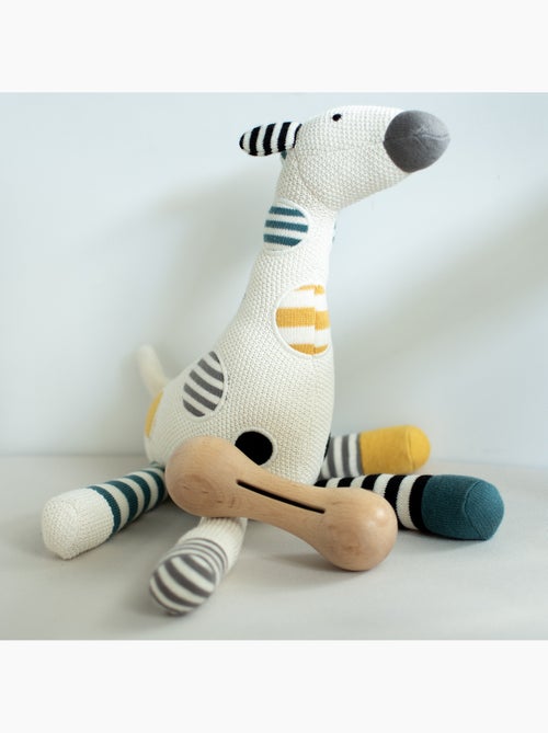 SEVIRA KIDS | Coffret de 3 hochets en coton et bois naturel - Kiabi