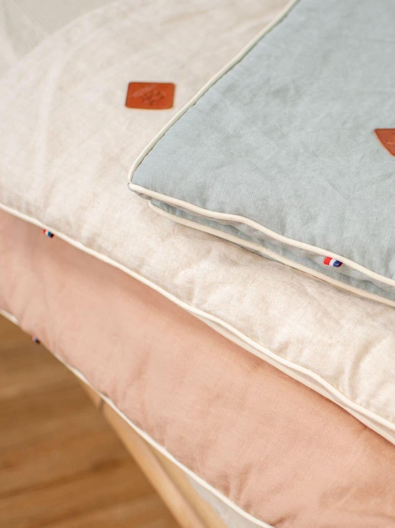 SEVIRA KIDS | Couette et oreiller - prêt à dormir en Lin Vert d'eau - Kiabi