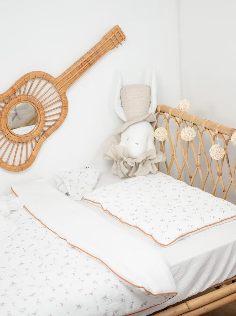 SEVIRA KIDS | Couette et oreiller - prêt à dormir gaze de coton Melody Blanc - Kiabi