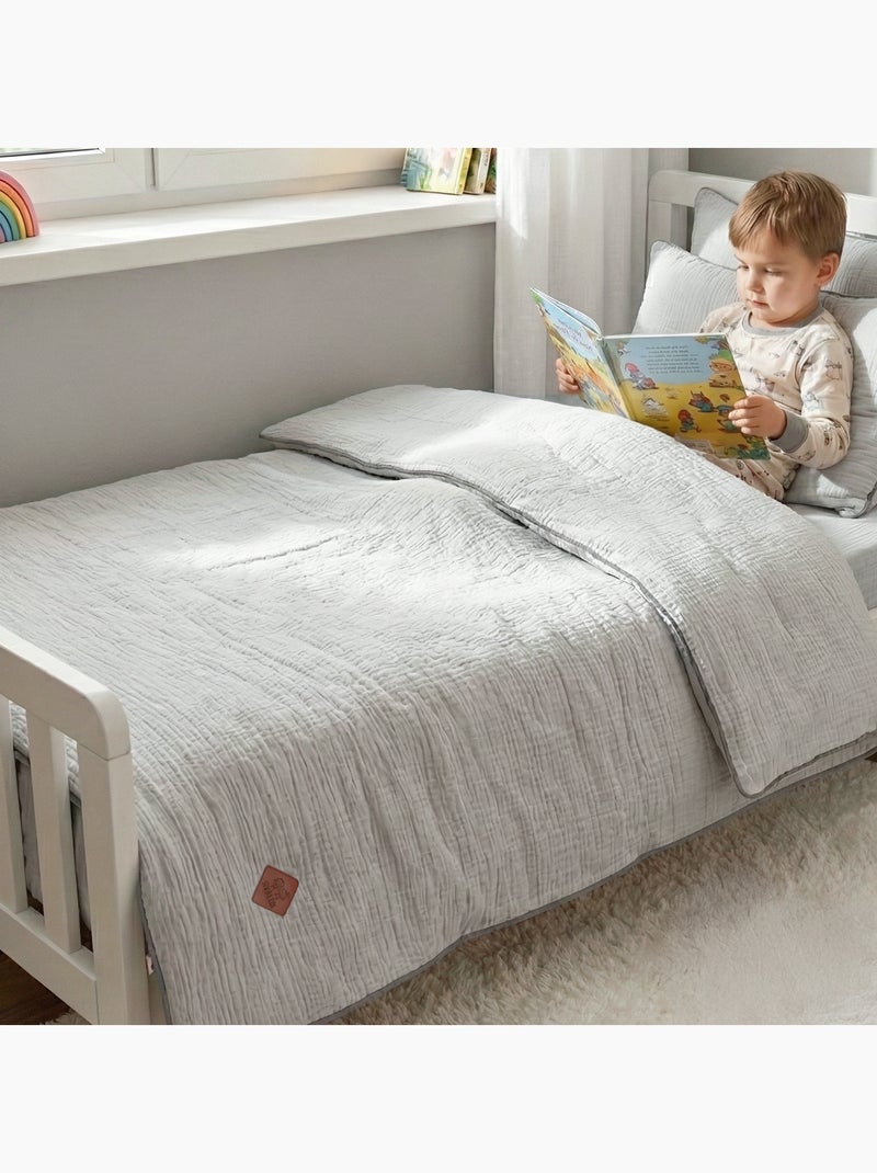 SEVIRA KIDS | Couette et oreiller - prêt à dormir Jeanne Gris - Kiabi