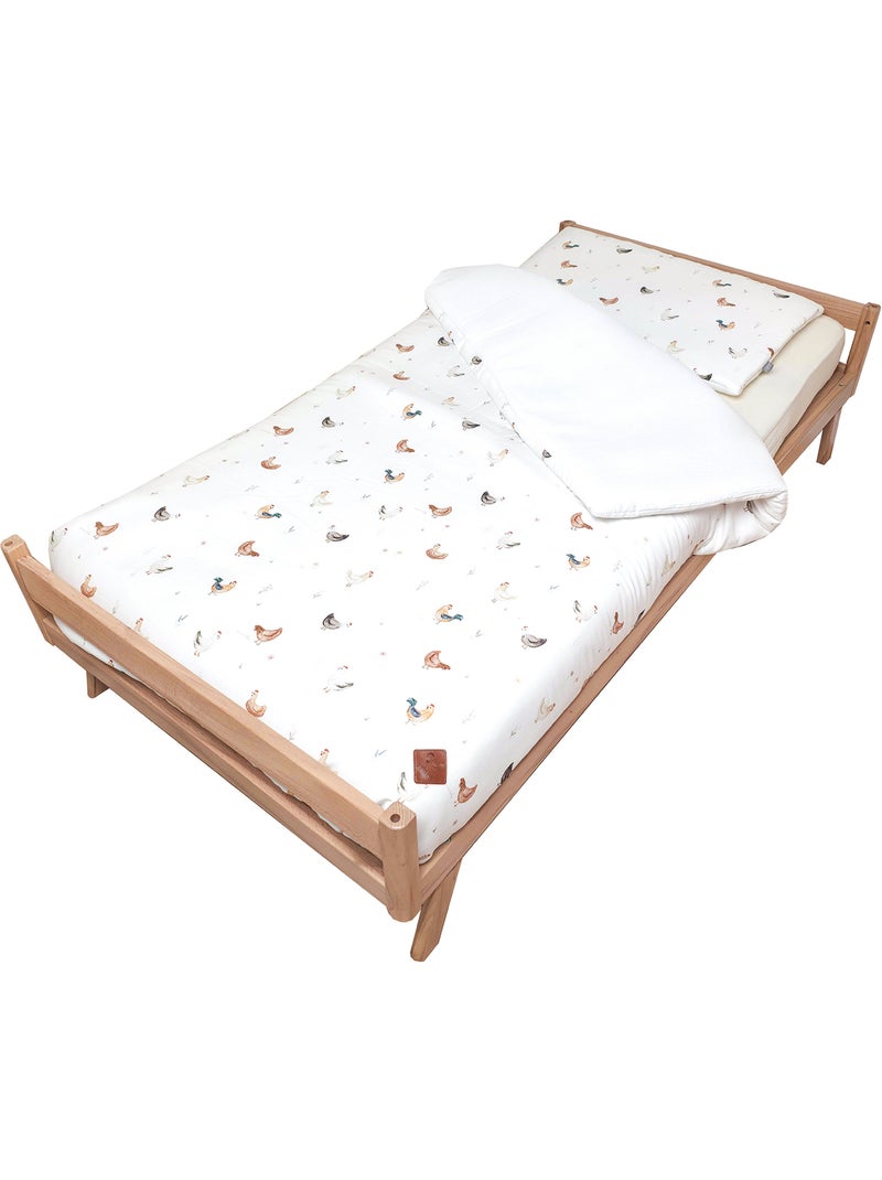 SEVIRA KIDS | Couette et oreiller enfant - prêt à dormir GALLINA Ecru - Kiabi