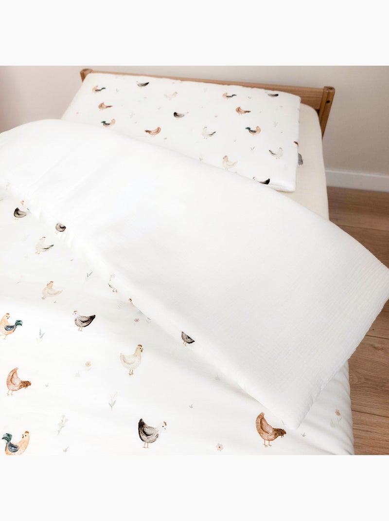 SEVIRA KIDS | Couette et oreiller enfant - prêt à dormir GALLINA Ecru - Kiabi