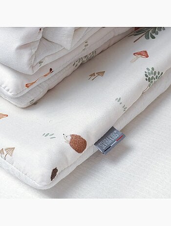 Sevira kids | couette et oreiller enfant prêt à dormir forest