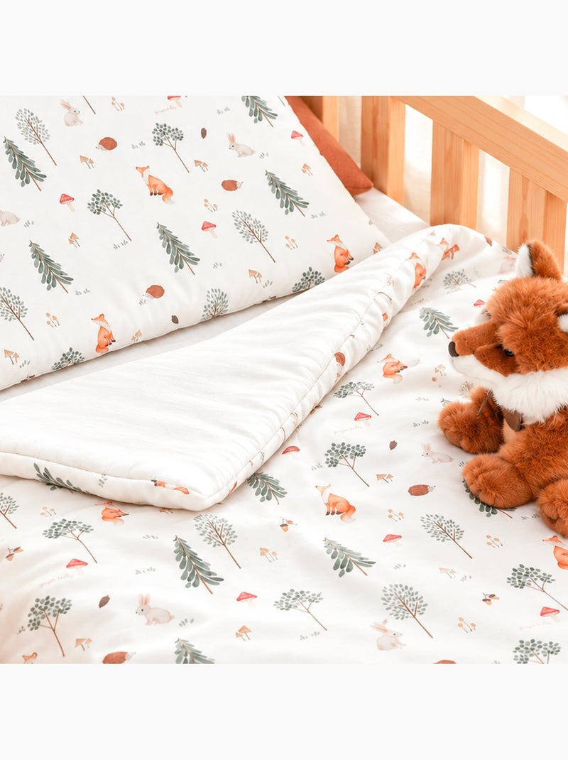 Sevira kids | couette et oreiller enfant prêt à dormir forest Ecru - Kiabi