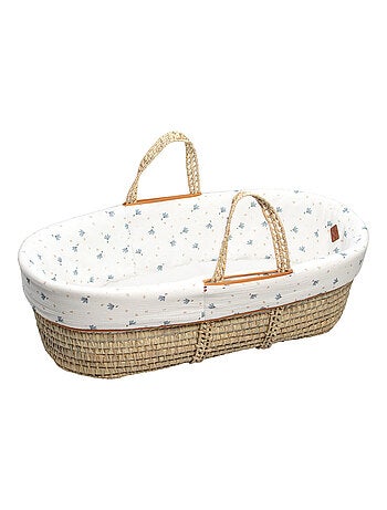 SEVIRA KIDS | Couffin bébé avec Matelas Habillage et Drap Housse Bleuet
