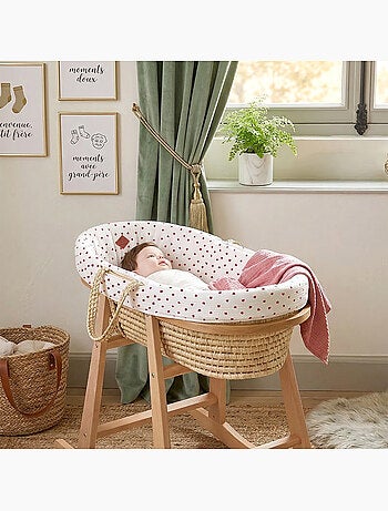SEVIRA KIDS | Couffin bébé avec Matelas Habillage et Drap Housse Lovio
