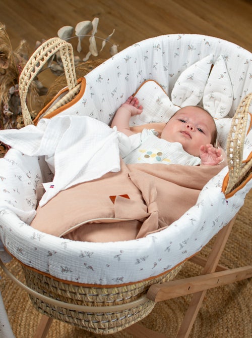 SEVIRA KIDS | Couffin bébé avec Matelas Habillage et Drap Housse Melody - Kiabi