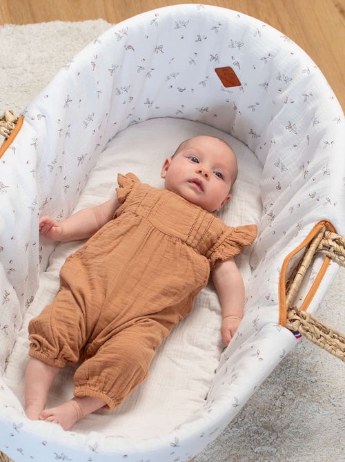 SEVIRA KIDS | Couffin bébé avec Matelas Habillage et Drap Housse Melody - Kiabi