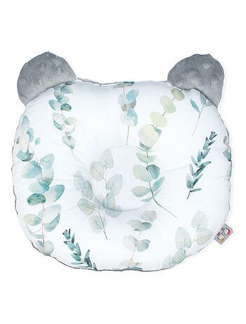 SEVIRA KIDS | Coussin anti tête plate réversible en minky Eucalyptus