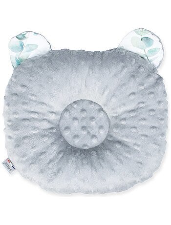 SEVIRA KIDS | Coussin anti tête plate réversible en minky Eucalyptus