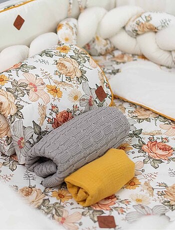 SEVIRA KIDS | Coussin anti tête plate réversible en minky Néo Vintage