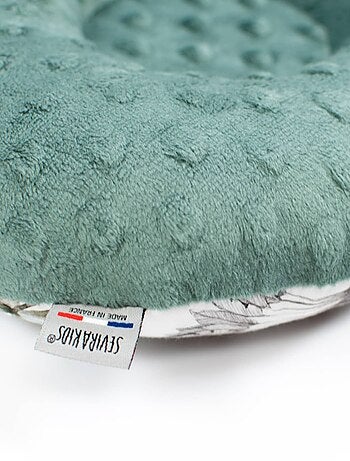 SEVIRA KIDS | Coussin anti tête plate réversible en minky Safari