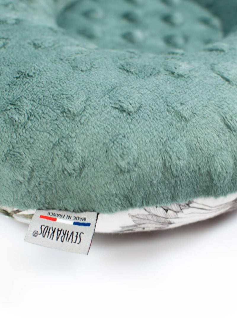 SEVIRA KIDS | Coussin anti tête plate réversible en minky Safari Vert - Kiabi