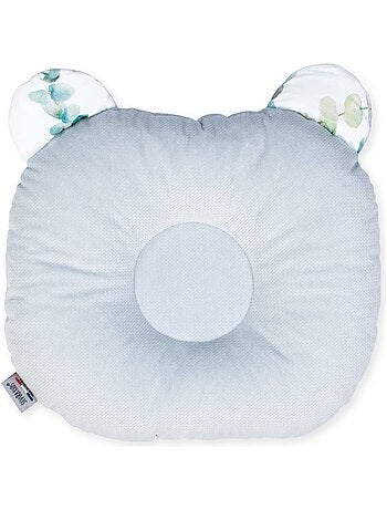 SEVIRA KIDS | Coussin anti-tête plate réversible en velvet Eucalyptus