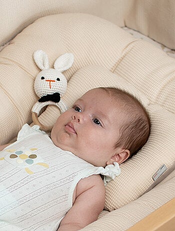 SEVIRA KIDS | Coussin cale-tête ergonomique en coton Nid d'abeille