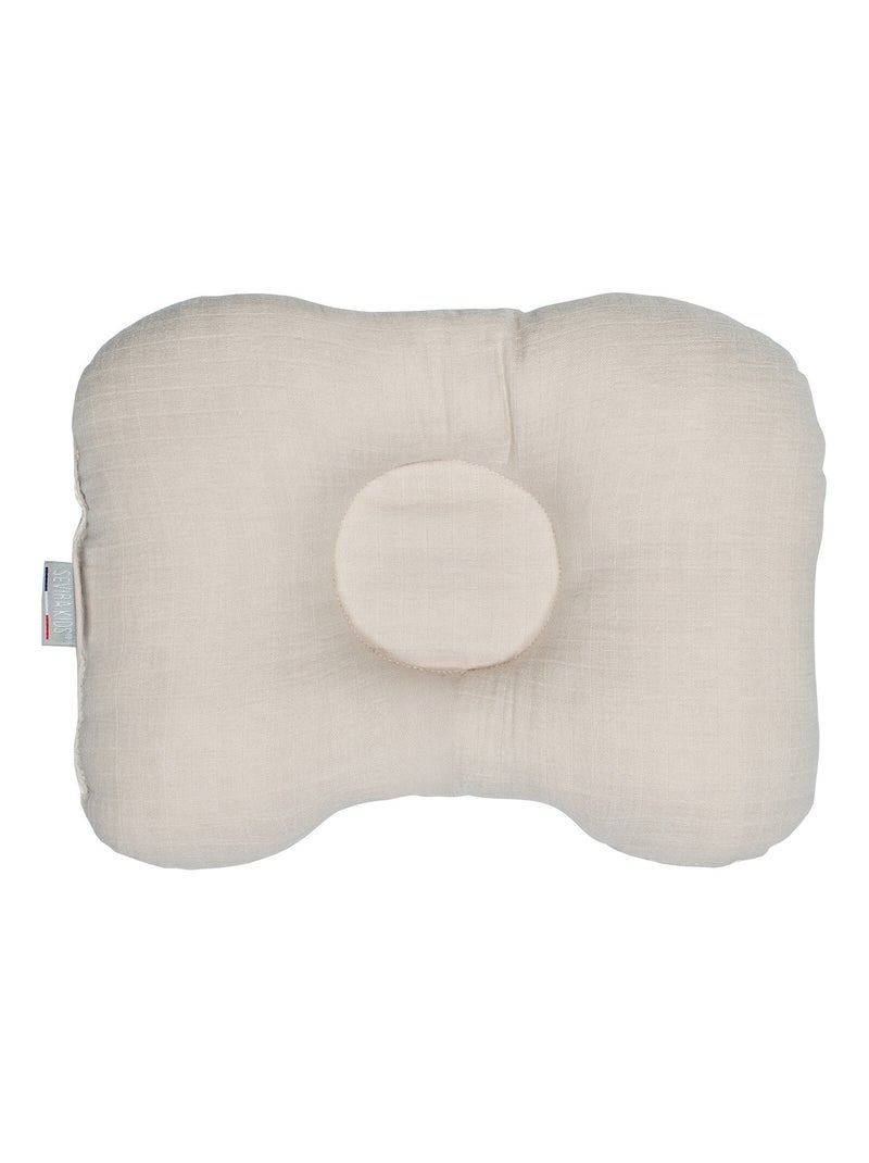 SEVIRA KIDS | Coussin cale-tête ergonomique en coton Nid d'abeille Beige - Kiabi