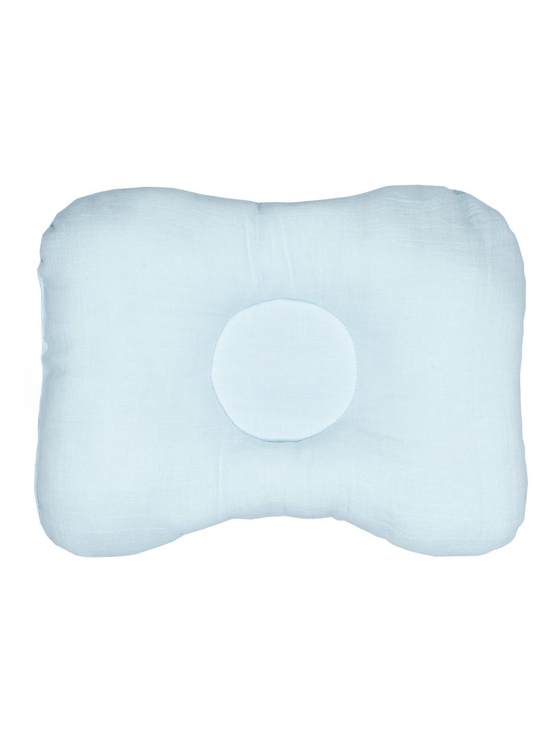 SEVIRA KIDS | Coussin cale-tête ergonomique en coton Nid d'abeille Bleu - Kiabi