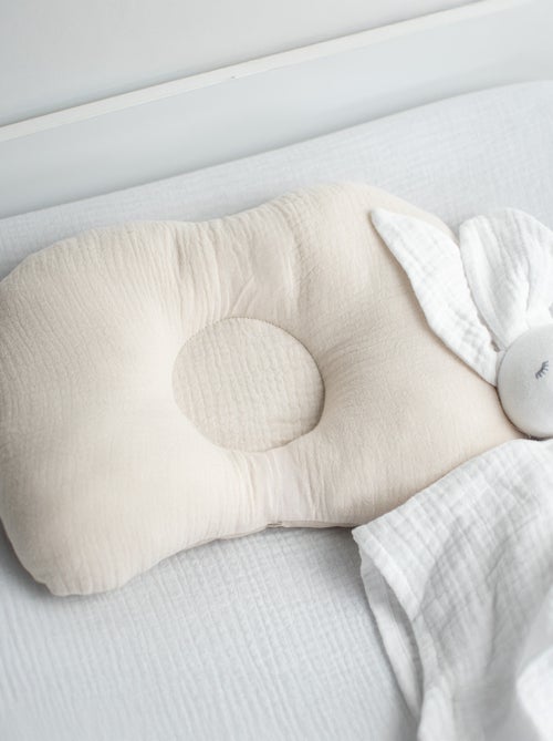 SEVIRA KIDS | Coussin cale-tête ergonomique en gaze de coton Jeanne - Kiabi