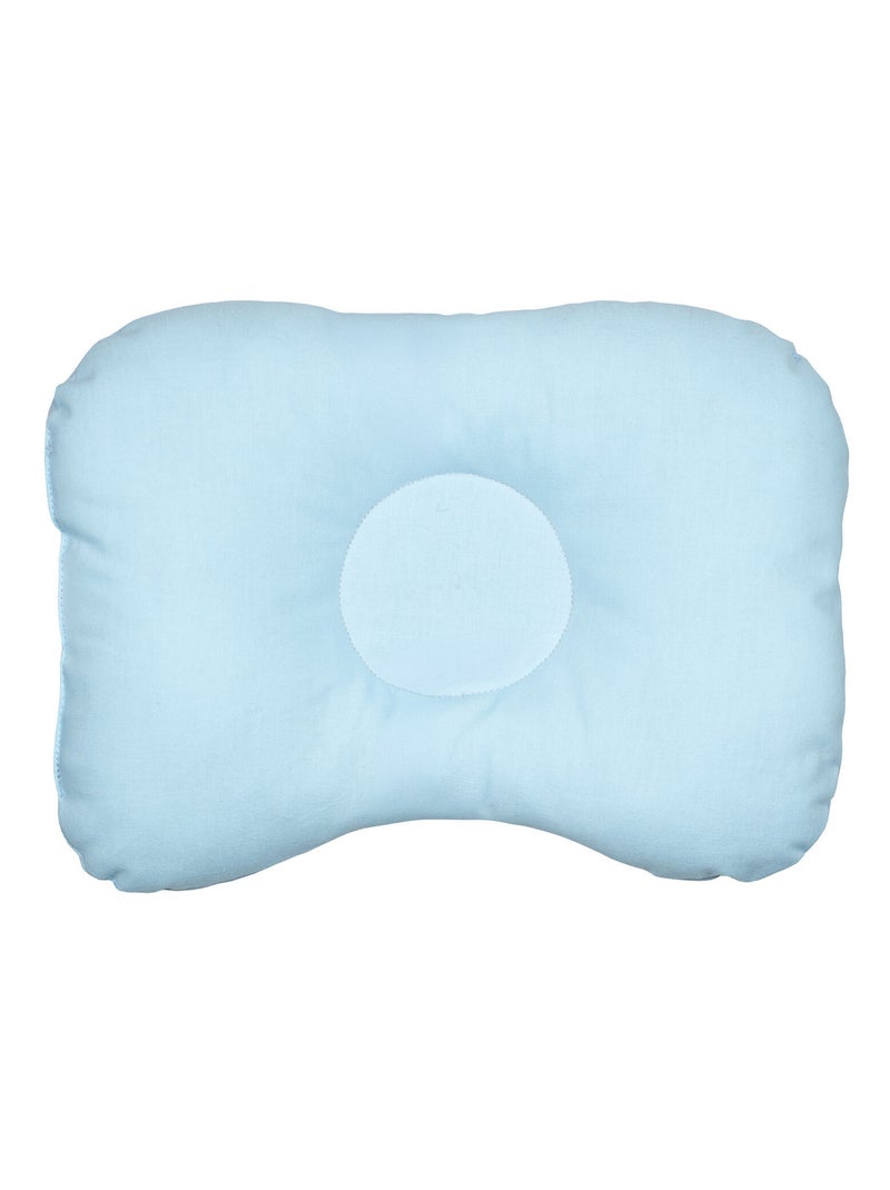 SEVIRA KIDS | Coussin cale-tête ergonomique en gaze de coton Jeanne Bleu - Kiabi