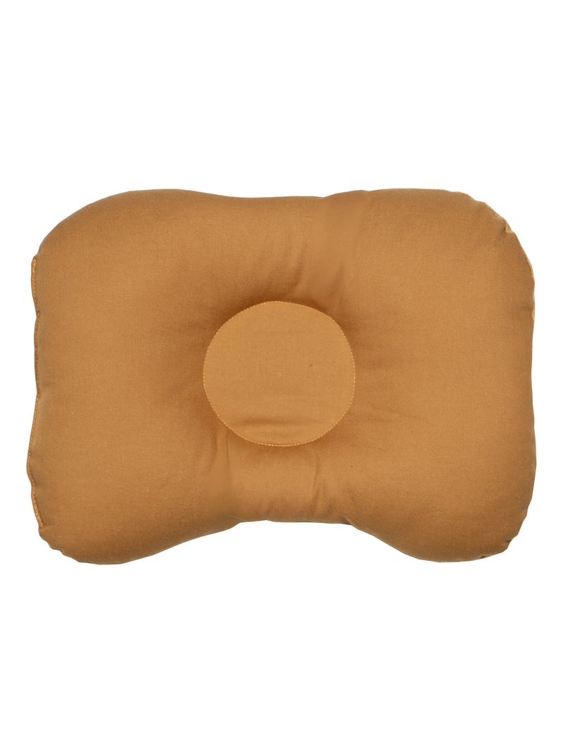 SEVIRA KIDS | Coussin cale-tête ergonomique en gaze de coton Jeanne Marron clair - Kiabi