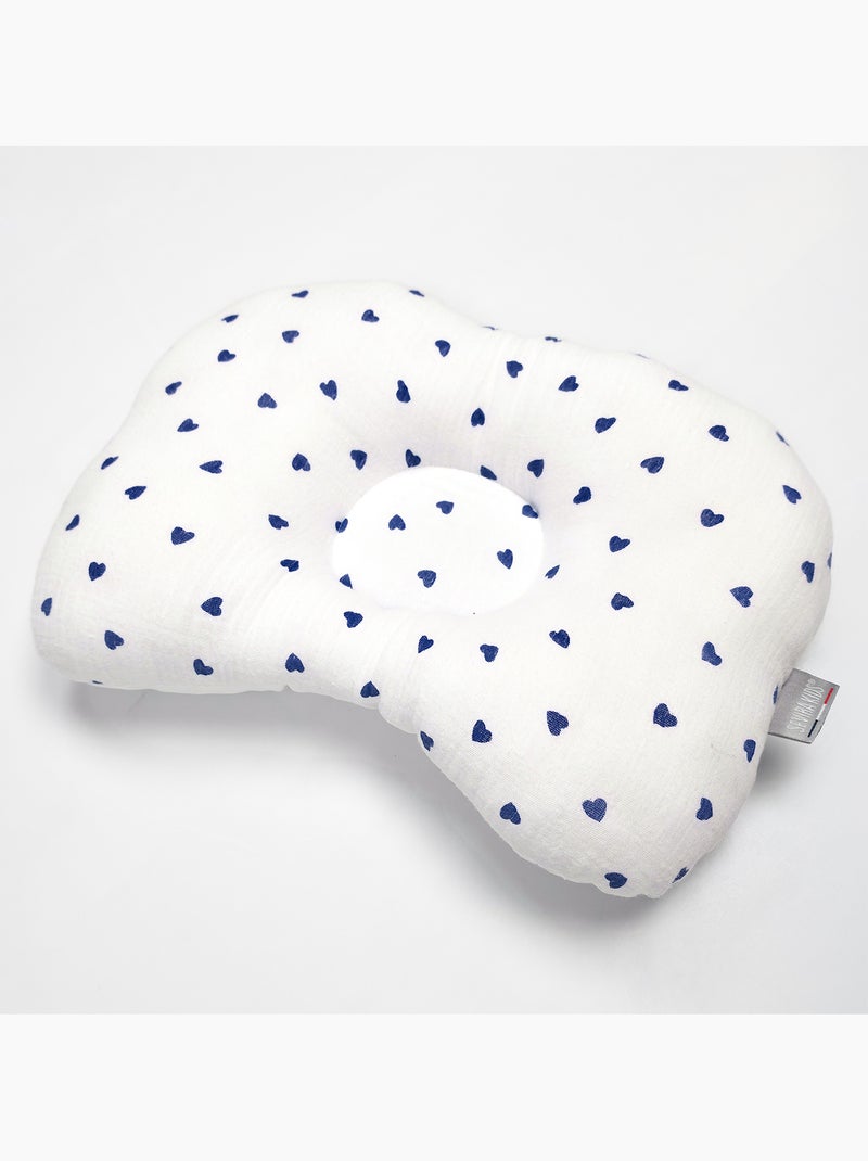 SEVIRA KIDS | Coussin cale-tête ergonomique en gaze de coton Lovio Bleu - Kiabi