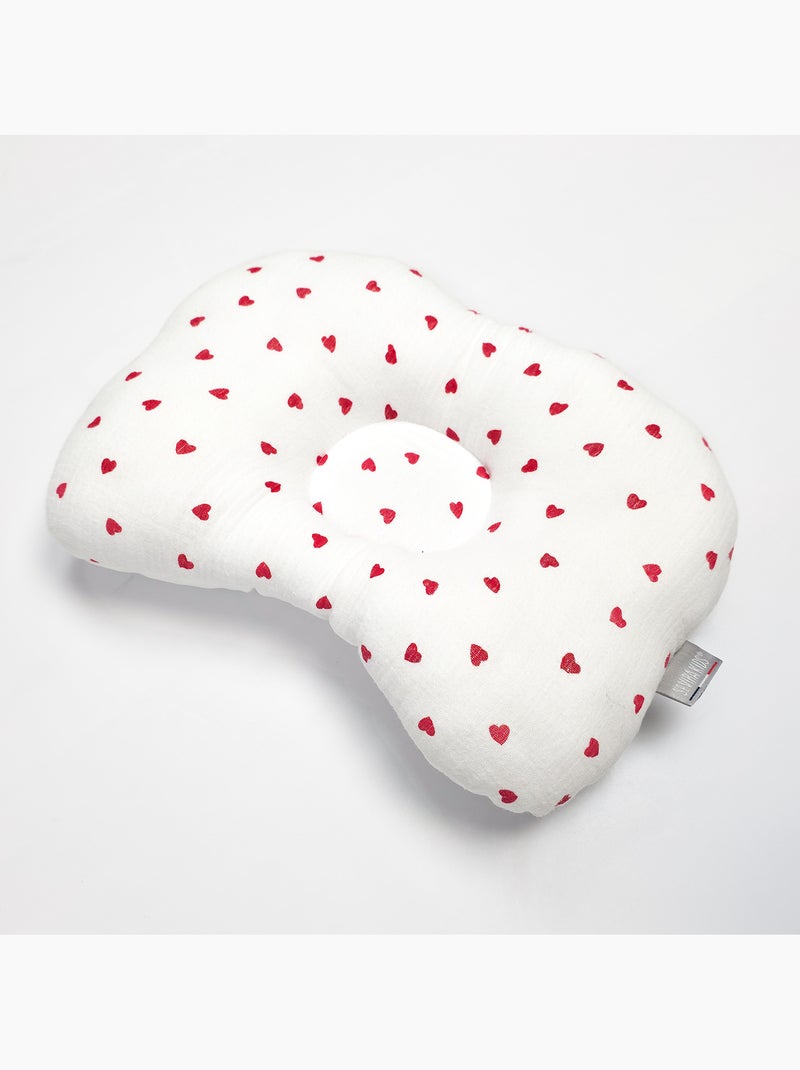 SEVIRA KIDS | Coussin cale-tête ergonomique en gaze de coton Lovio Rouge - Kiabi