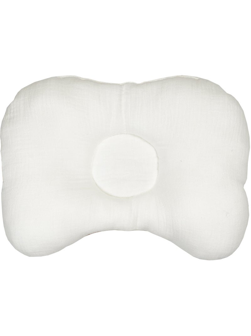 SEVIRA KIDS | Coussin cale-tête ergonomique en satin de coton GALLINA Ecru - Kiabi