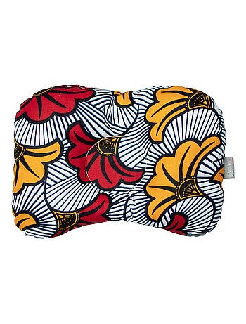 SEVIRA KIDS | Coussin cale-tête ergonomique en wax Fleurs de mariage
