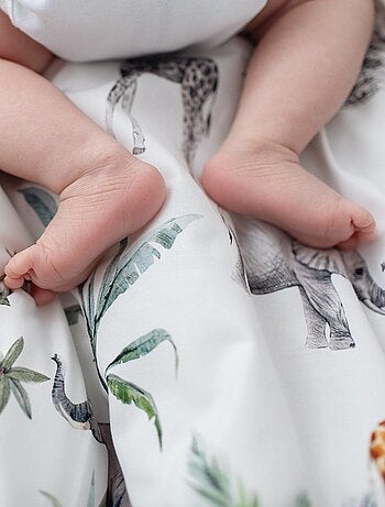 SEVIRA KIDS | Coussin d'allaitement ergonomique + housse Safari