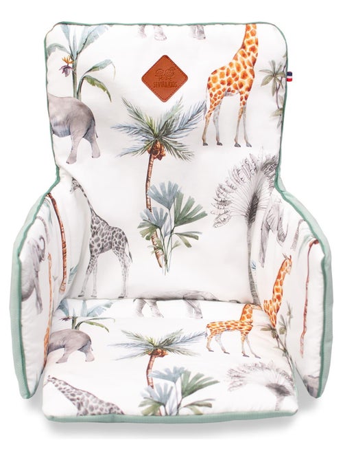 SEVIRA KIDS | Coussin de chaise haute réversible Safari - Kiabi