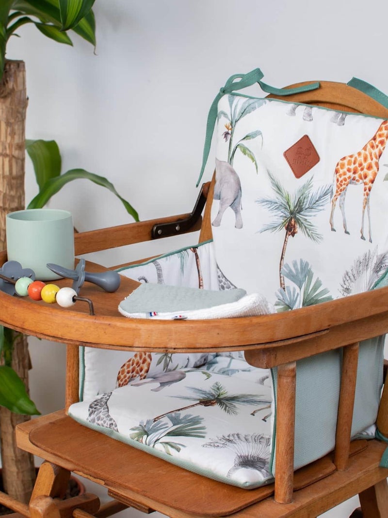 SEVIRA KIDS | Coussin de chaise haute réversible Safari Multicolore - Kiabi