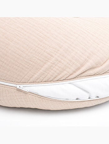 Sevira kids | coussin de grossesse et allaitement déhoussable en gaze de coton