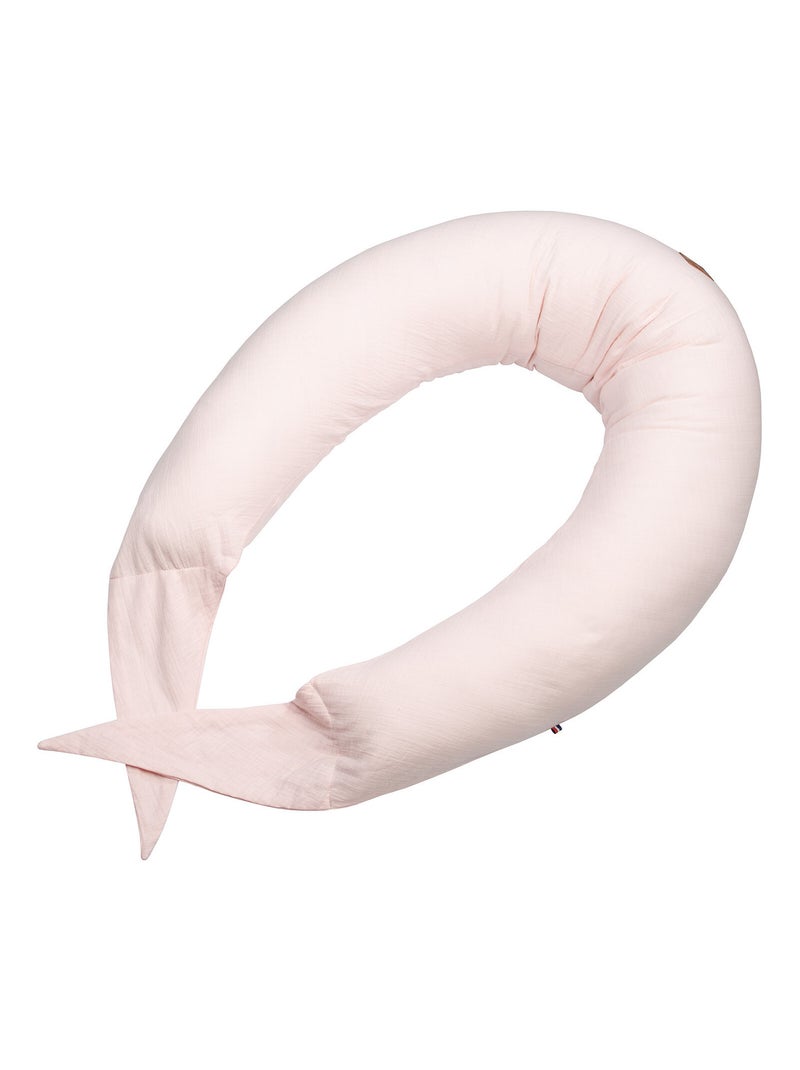 SEVIRA KIDS | Coussin de maternité et d'allaitement + housse en gaze de coton Rose - Kiabi
