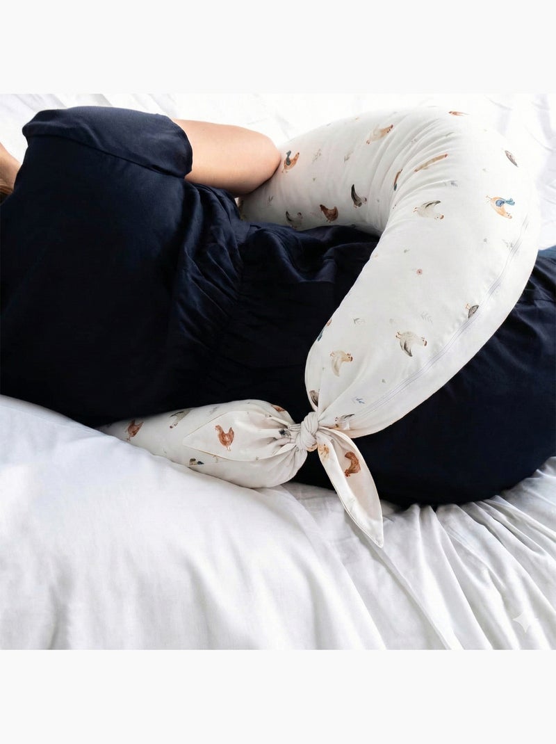 SEVIRA KIDS | Coussin de maternité et d'allaitement + housse GALLINA Ecru - Kiabi