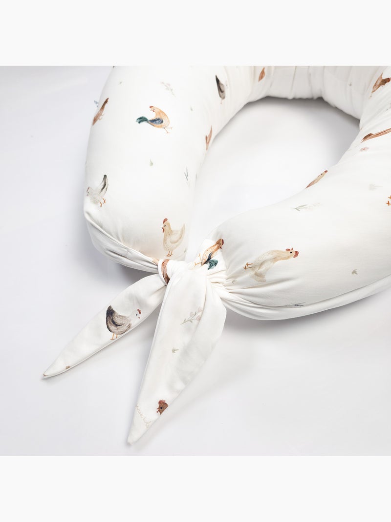 SEVIRA KIDS | Coussin de maternité et d'allaitement + housse GALLINA Ecru - Kiabi